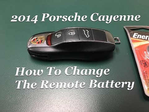 Porsche Cayenne Remote Battery Change How To