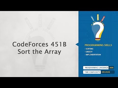 CodeForces 451B - Sort the Array