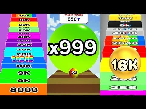 2048 | Number Ball 3D Merge Games vs Number Run Satisfying Games vs Calculate Ball gameplay 👌 #20