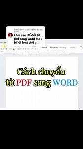 Cách chuyển đổi file pdf sang Word dễ dàng #sachword #tinhoc #excel #sachexcel | Tin học độc lạ