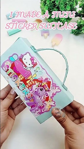 I made a cute sticker storage box 🎀 | DIY