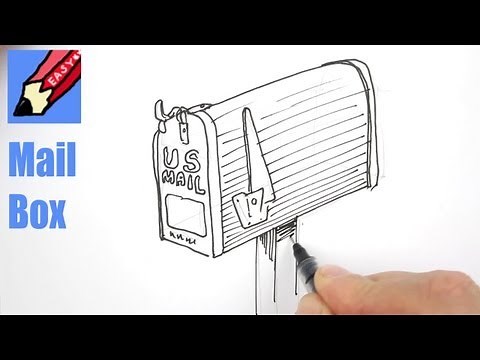 How to draw a Mail Box - Real Easy