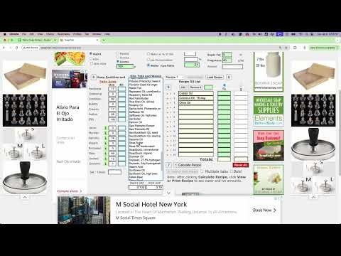 Formulating a Soap Recipe using Google Sheets
