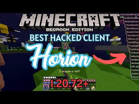 UPDATED - Horion Hacked Client DOWNLOAD Tutorial 1.20.72+ - Minecraft Bedrock Edition