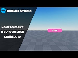 How to make a Server Lock Command in Roblox! (Roblox Scripting Tutorial 2023!)