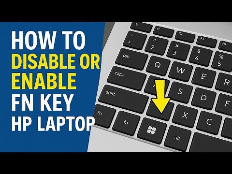 How to disable or enable fn key on hp laptop Windows