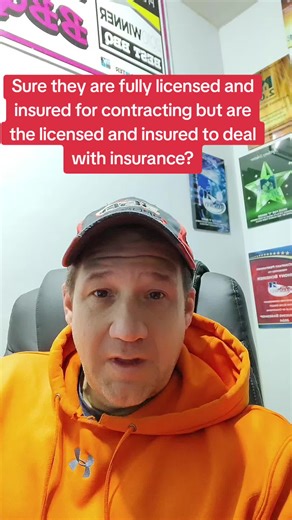 A contractor license doesn't allow for insurance claim help.