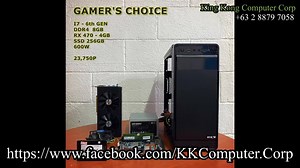 135K views · 356 reactions | Lazada - https://www.lazada.com.ph/products/gaming-desktop-core-i7-6th-gen-i775374359-s2344476733.html?spm=a2o4l.searchlist.list.61.4e401be1KKgBD1&search=1 Shopee - https://shopee.ph/GAMER'S-CHOICE!-i7-6th-gen-Gaming-Desktop--i.127372914.5334792783 6th Gen i7 / Asrock H110M-DGS / 8gb DDR4 256gb SSD / RX470-4GB Sapphire Nitro 600W True-rated PSU / Orion Brandnew Case 23,750p | King Kong Computers Corp. | Facebook