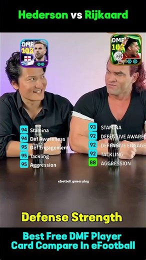 Free Showtime Henderson vs Epic Rijkaard Card Compare In eFootball 2026 || eFootball DMF #efootball