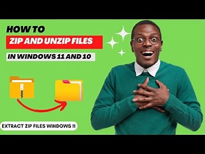How to zip and unzip files in windows 11 and 10 || Extract zip files Windows 11