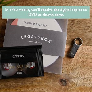 1K reactions · 229 shares | It’s the simple, safe, we’ve thought of everything mail-in solution for digitizing these treasures. Experience the joy, peace of mind, and nostalgia of reliving your most important recorded moments, digitally. The only thing not included… tissues. | Legacybox | Facebook