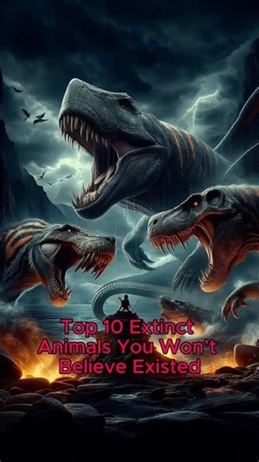 Top 10 EXTINCT Animals You Won’t Believe Exsisted 🔥