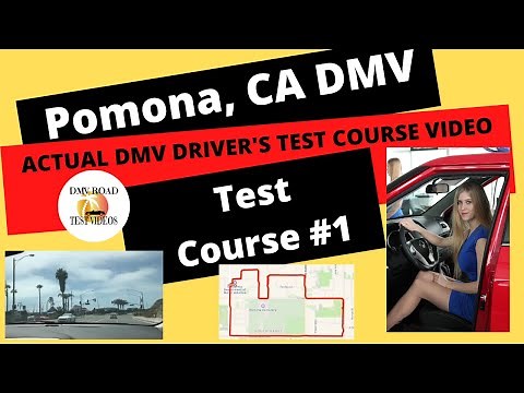 *ACTUAL TEST ROUTE* Pomona CA DMV Driver's Behind The Wheel Driving Road Course Exam California