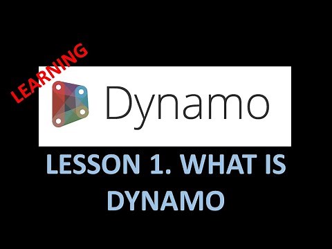DYNAMO FOR BIM - LESSON 1 WHAT IS DYNAMO