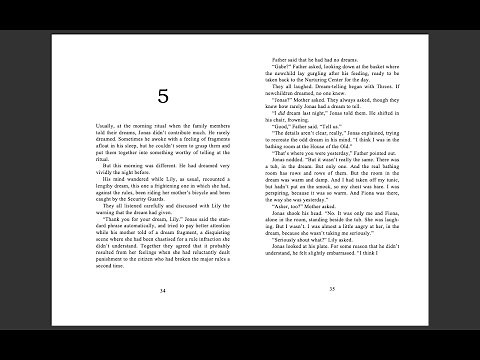 The Giver: Chapter 5 Read Aloud