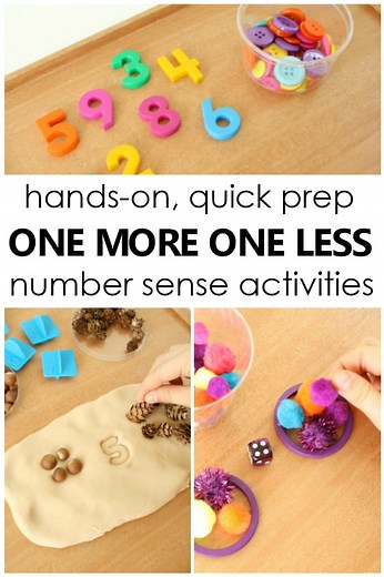 One More One Less Number Sense Activities - Fantastic Fun & Learning