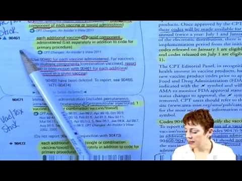 Basic Medical Coding Tutorial — Coding Vaccines and Administration