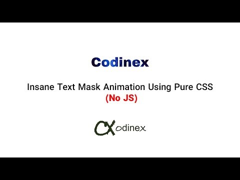 Insane Text Mask Animation Using Pure CSS (No JS)