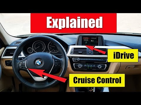 How To Use Cruise Control & BMW iDrive Infotainment In A BMW 318i