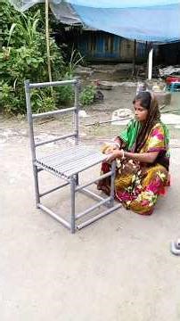 Making chair with PVC pipe #chair #tranding #shorts #technique