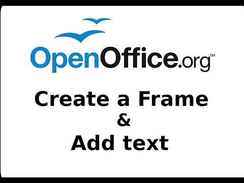 Create a Frame and Add Text OpenOffice Writer Tutorial