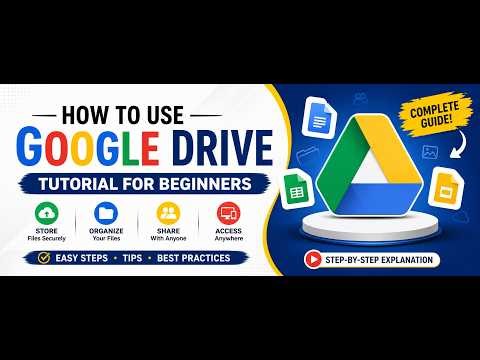 How to use Google Drive - Tutorial for Beginners