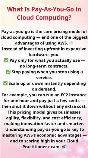 What Is Pay As You Go in Cloud Computing? | The AWS Pricing Model Explained 💰