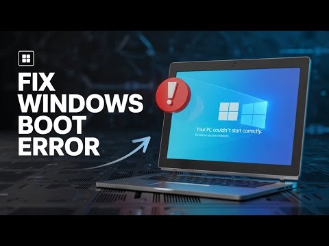 How to Fix Windows 10/11 Error 0xc00001 or 0xc000021a | “Your PC Couldn’t Start Correctly”