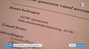 338K views · 4.9K reactions |  Aux Pays-Bas, le système de retraite est cité parmi les plus généreux en Europe. À partir de 67 ans, un revenu de base de 1 244 euros net par mois est versé par l'État pour une personne célibataire, qu'elle ait travaillé ou non. À cela s'ajoute un revenu complémentaire qui peut aller jusqu'à 80 % du salaire moyen. | Info France 3 | Facebook