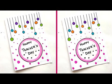 DIY Teacher's Day greeting cards | Easy and Beautiful greeting card | How to make card for Teacher