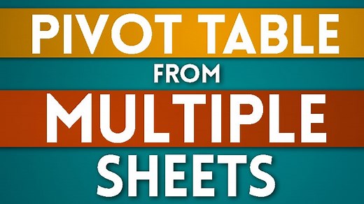 How to Create a PivotTable from Multiple Sheets in Excel (4 Methods, 2026)