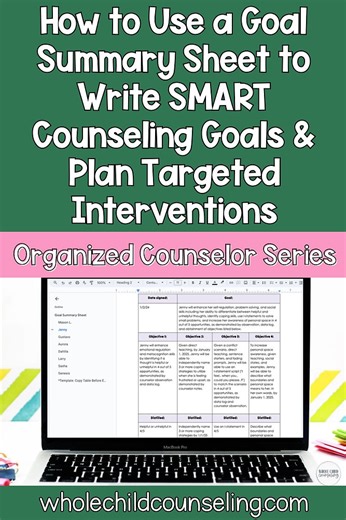How to Use a SMART Counseling Goal Planner to Write Effective Goals and Plan Targeted Interventions
