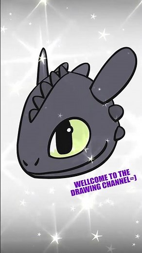 How to Draw Toothless Dragon