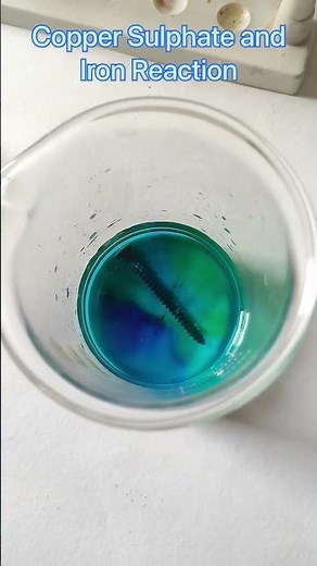 Copper Sulphate and Iron Reaction| displacement reaction