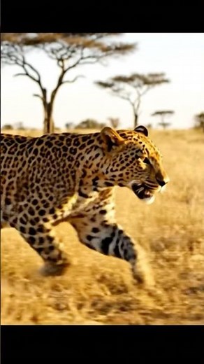 Leopard Running at Full Speed | National Geographic Style Wildlife Documentary