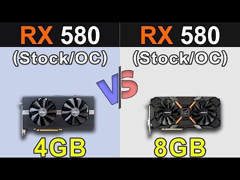 RX 580 4GB Vs. RX 580 8GB | Stock and Overclock | New Games Benchmarks