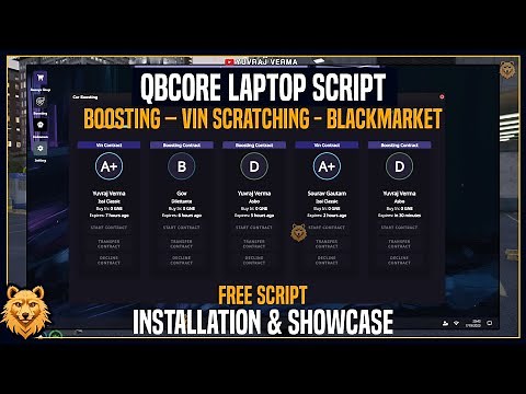 QBCore Laptop Script | Boosting, VIN Scratching & More | Free FiveM Script | FiveM QBCore Script