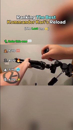 Ranking The Best Kommander Karl's Reload (The last one is so smooth🥶)#kommanderkarl #shorts #reload