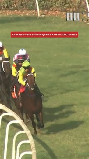 Baychimo by French Navy(GB)-Lady Sergeant wins the Indian 2000 Guineas (Gr.1) Trained by Adhiraj Singh Jodha Ridden by A Sandesh Owned by Mr Shiven Surendranath rep. Diamond Band Rac. Syn. Pvt Ltd, Mr Kersi H Vachha, Mr Vikram Bachhawat rep. Bachhawat Farms Pvt Ltd & Dr Syed Ainuddin Arif #baychimo #asandesh #adhirajjodha #2000guineas #jaigovind #rwitc #indiarace #indianhorserace #horseracing #indiaracedotcom | Indiarace.com