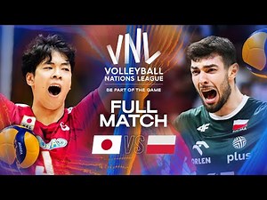 37-39 Thriller! - Japan 🇯🇵 vs. Poland 🇵🇱 | VNL 2025 - Full Match | Week 1