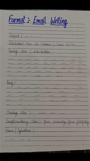 Format of Email writing |#emailwriting #grammer