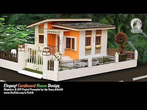 How to Make Beautiful Cardboard House Project