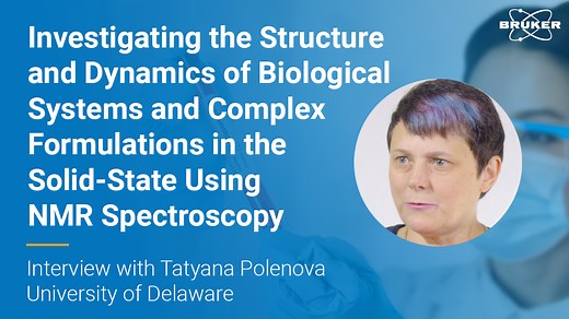 Prof. Tatyana Polenova, from the University of Delaware, focuses on investigating the structure and dynamics of biological systems and complex formulations in the solid-state using #NMR spectroscopy, combined with computational, and biochemical methods. Learn more: https://goto.bruker.com/48cILl4 #MakeMRmoreRelevant #Biology #Biochemistry | Bruker | Facebook