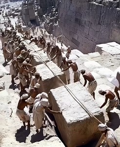 Using cutting-edge time travel technology developed by a team of students who flunked out of Stanford for trapping fraternity pledges in an alternate dimension, I was able to observe how the pyramids were made. | Jonathan Blank Films