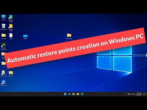 Set Up Automatic Restore Points on Windows 11