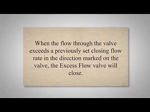 What are Excess Flow Valves