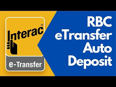 RBC eTransfer auto deposit