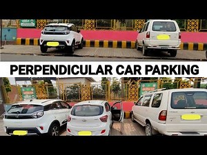 Car parking for beginners || Perpendicular parking full tutorial ||