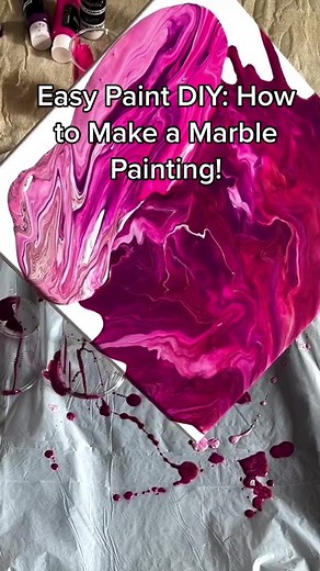 Easy Paint DIY: How to Make a Marble Painting!