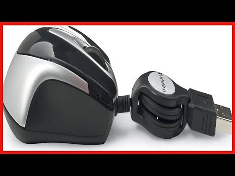 Verbatim USB Corded Mini Travel Optical Wired Mouse for Mac and PC Metro Series Black